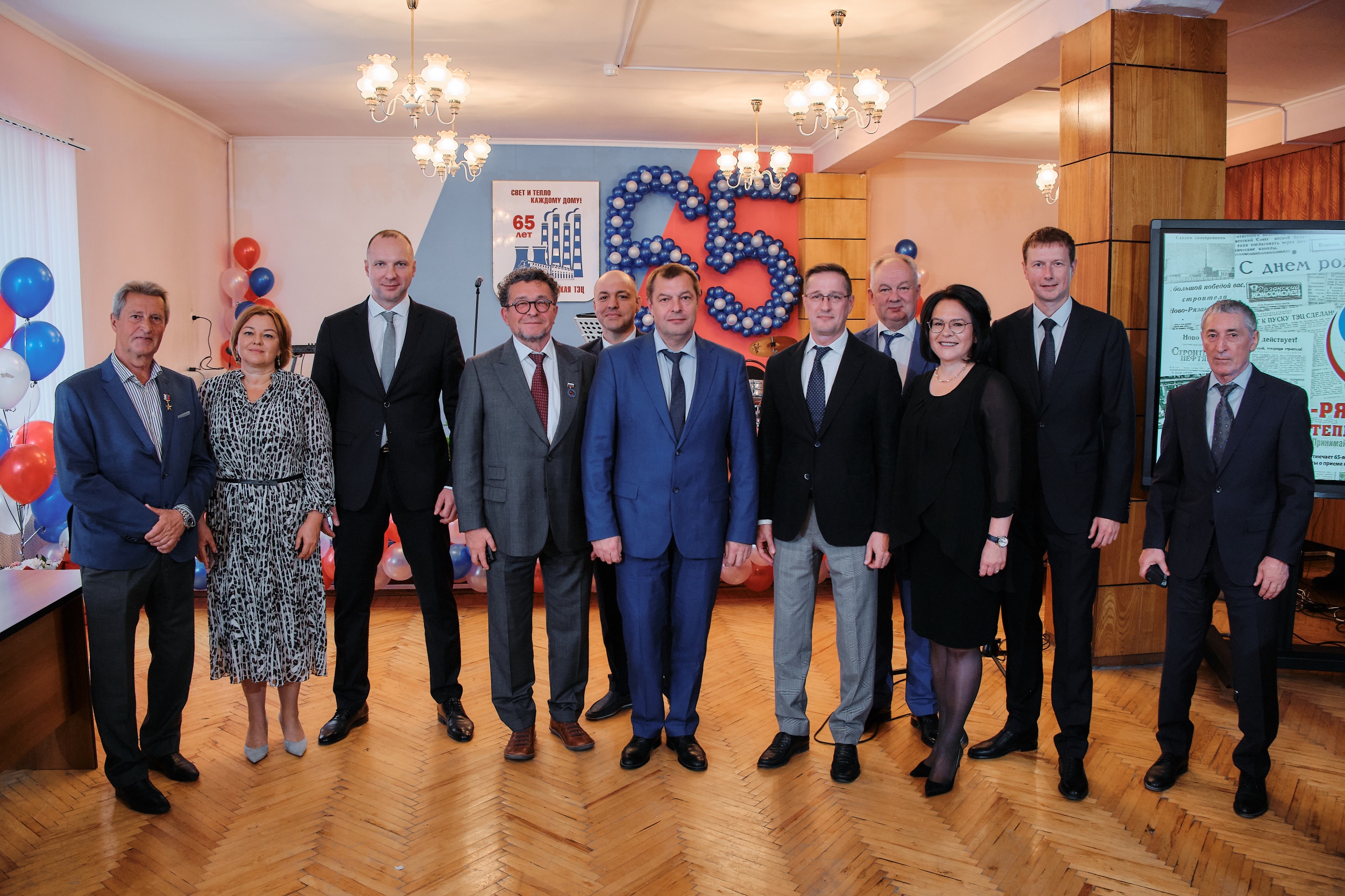 Коллектив Ново-Рязанской ТЭЦ поздравили с юбилеем руководители города и области